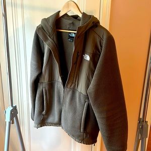 North Face hooded fleece
